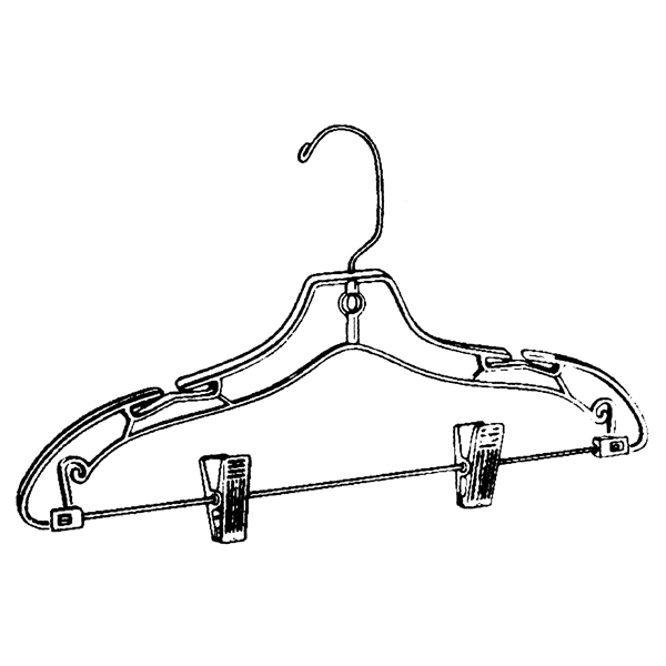 #D70W-MC - Plastic Hangers