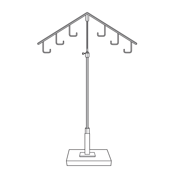 #SB8-1826 - Square Base Display Fixtures