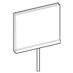 #PJ57X - Sign Holder & Acrylic