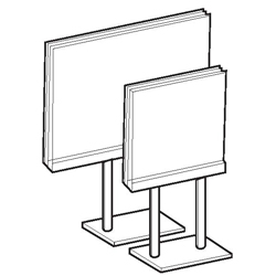 #SAP57V - Sign Holder & Acrylic