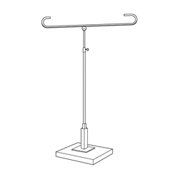 #SB8-1840 - Square Base Display Fixtures