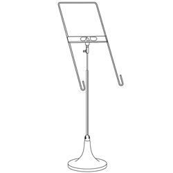 #TRB5-1250 - Trumpet Base Display Fixtures