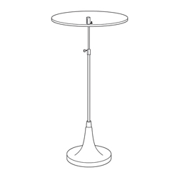 #TRB5-1270 - Trumpet Base Display Fixtures