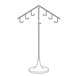 TRSB8-1826 - Trumpet Base Display Fixtures